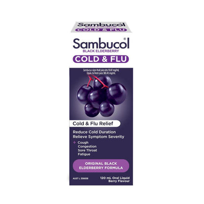 Sambucol Cold & Flu Liquid - 120mL
