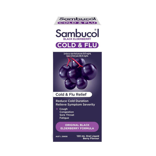 Sambucol Cold & Flu Liquid - 120mL