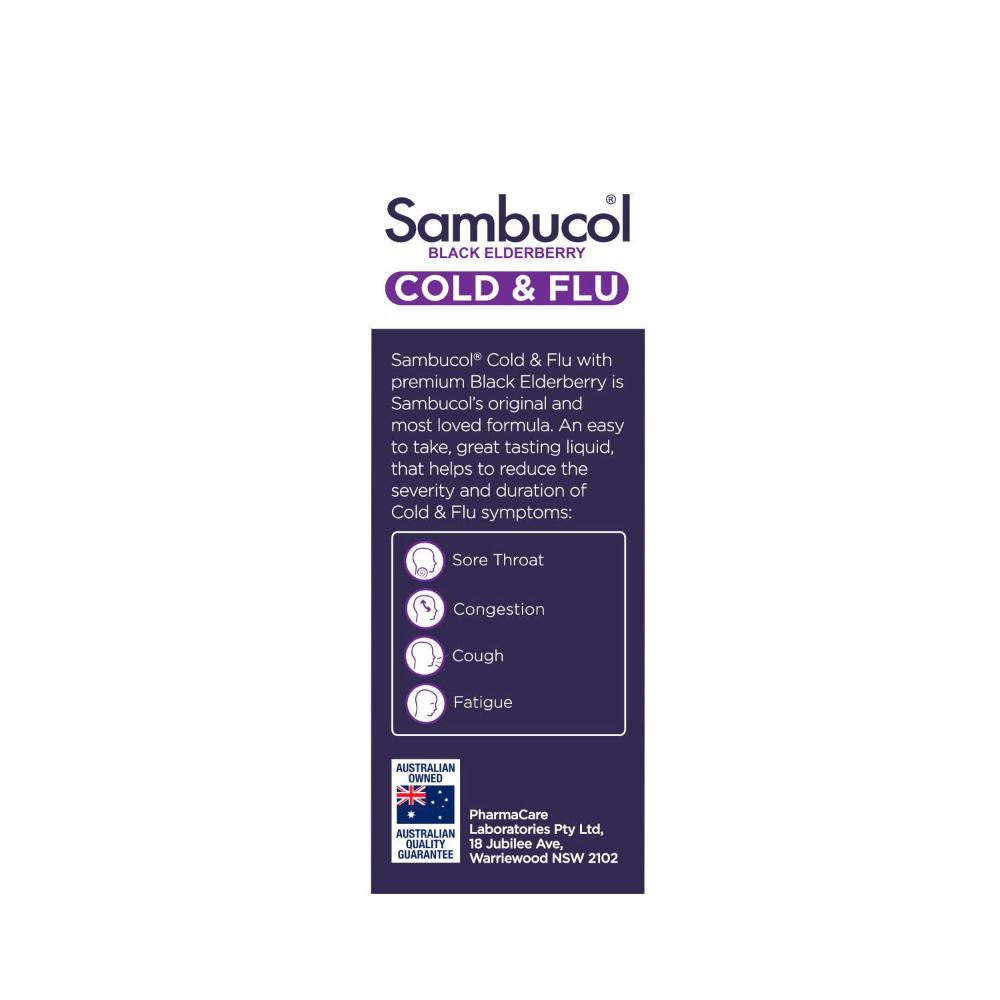 Sambucol Cold & Flu Liquid - 120mL