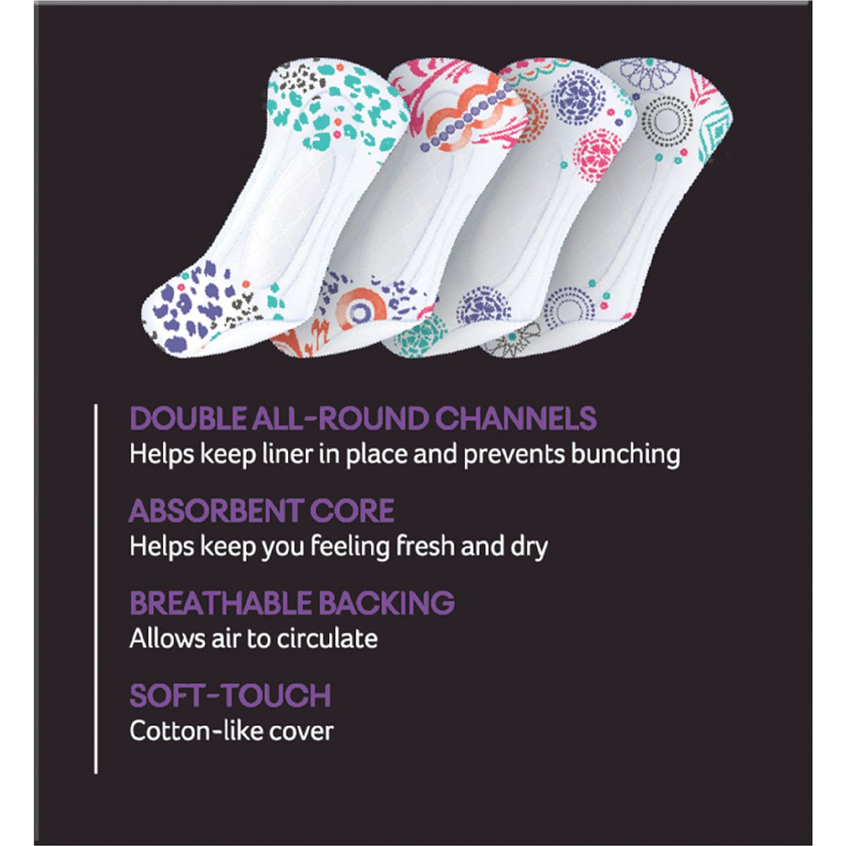 U By Kotex Designer Liners 30 Pack