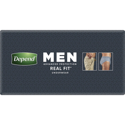 Depend Real Fit For Men Incontinence Underwear Large 8 Pack