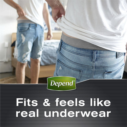 Depend Real Fit For Men Incontinence Underwear Large 8 Pack