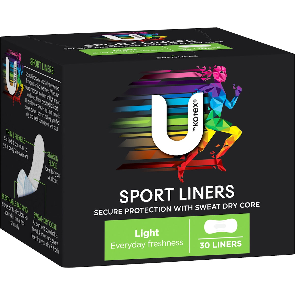 U By Kotex Sport Liners 30 Pack