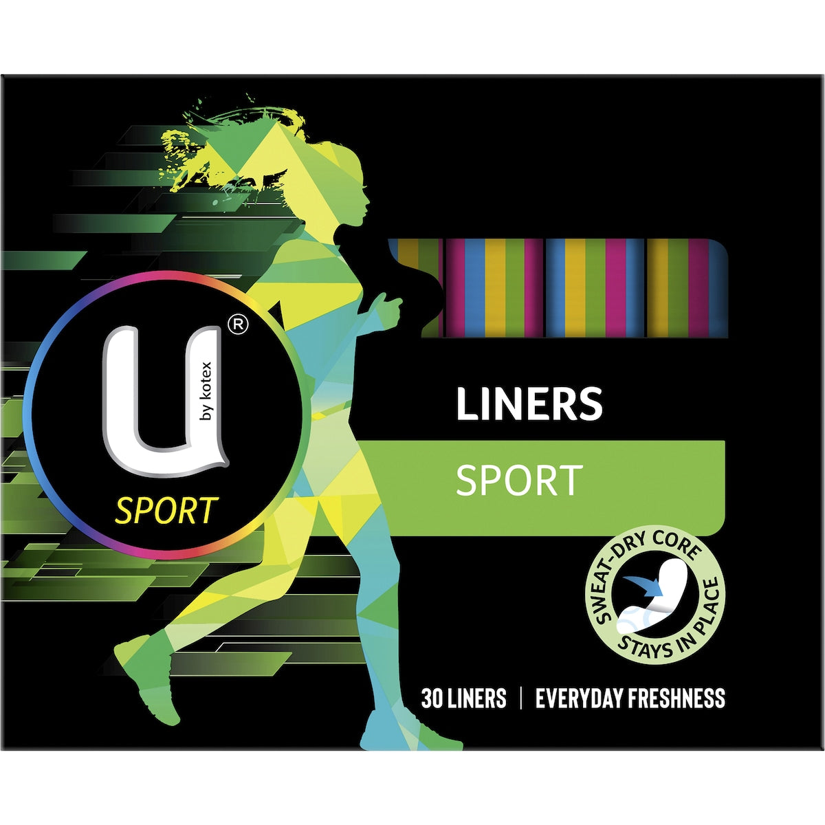 U By Kotex Sport Liners 30 Pack