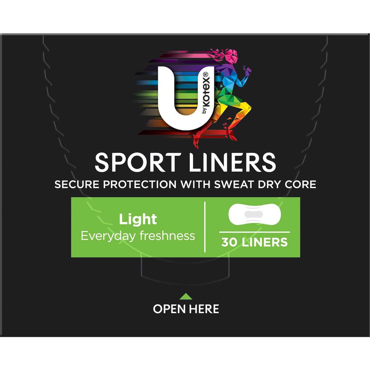 U By Kotex Sport Liners 30 Pack