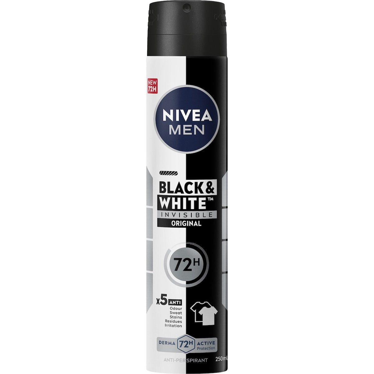 Nivea Men Black & White Original Antiperspirant Deodorant 250ml