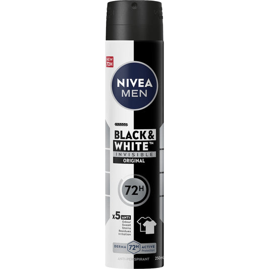 Nivea Men Black & White Original Antiperspirant Deodorant 250ml