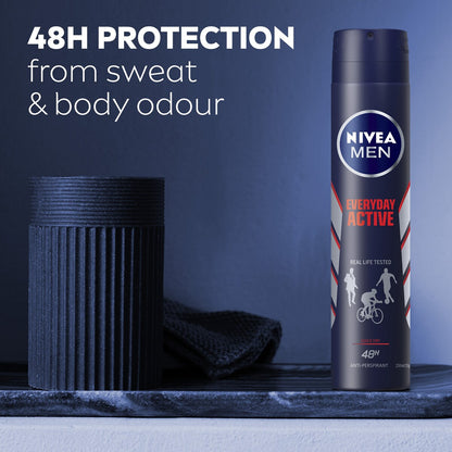 Nivea Men Everyday Active Aerosol Antiperspirant Deodorant 250ml