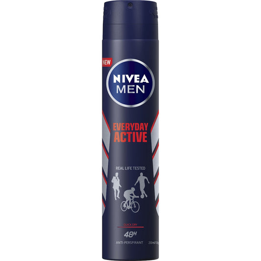Nivea Men Everyday Active Aerosol Antiperspirant Deodorant 250ml