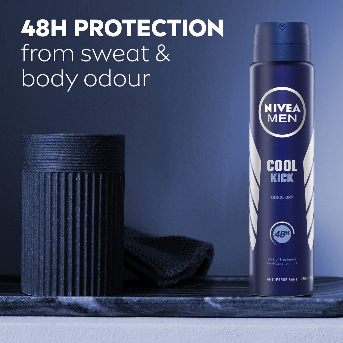 Nivea Men Cool Kick Aerosol Antiperspirant Deodorant 250ml