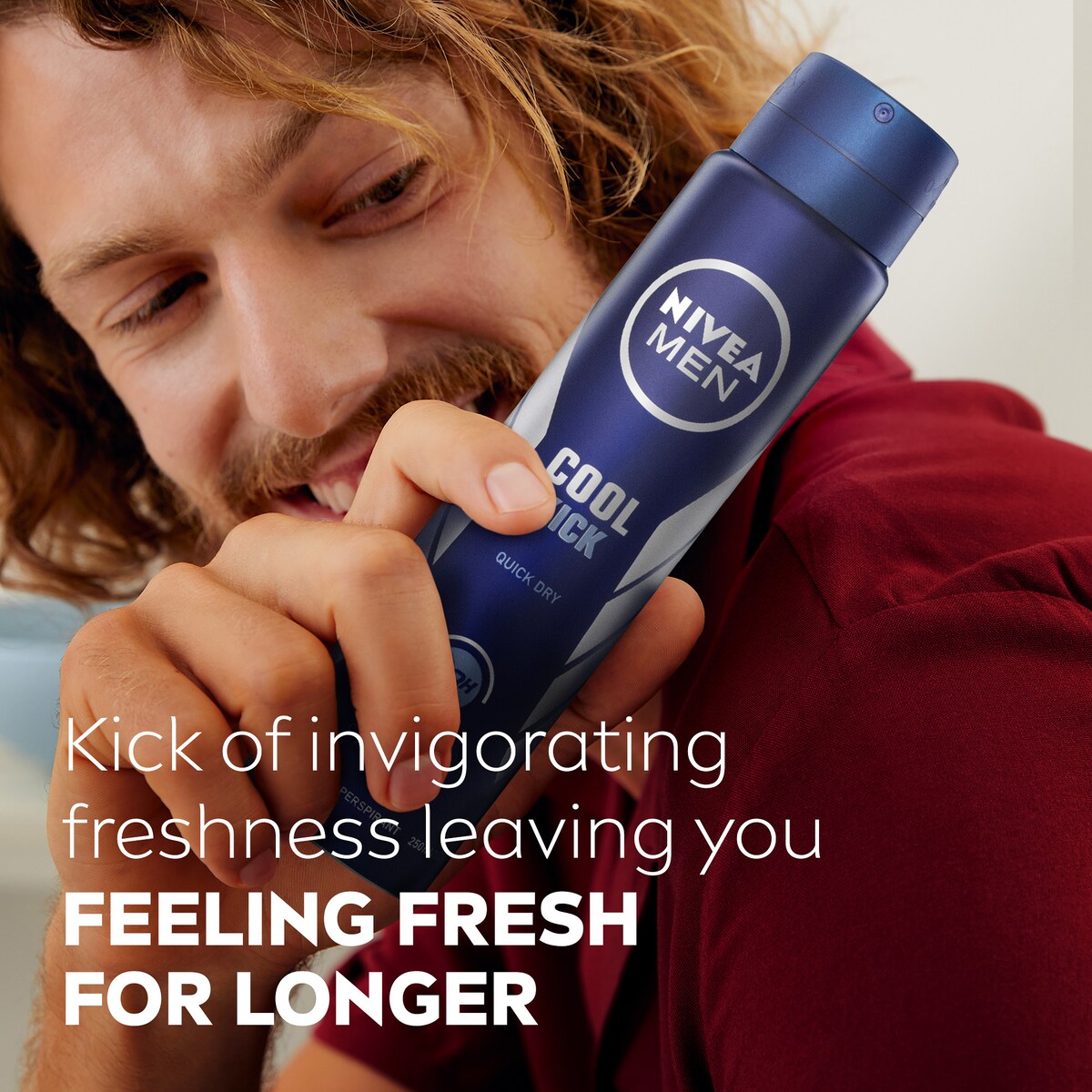 Nivea Men Cool Kick Aerosol Antiperspirant Deodorant 250ml