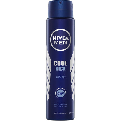 Nivea Men Cool Kick Aerosol Antiperspirant Deodorant 250ml