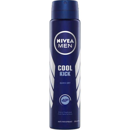 Nivea Men Cool Kick Aerosol Antiperspirant Deodorant 250ml
