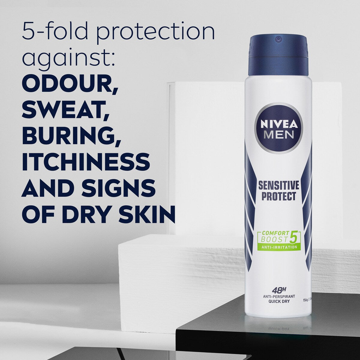 Nivea Men Sensitive Aerosol Antiperspirant Deodorant 250ml