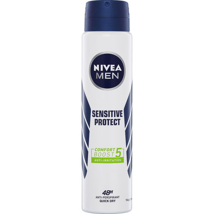 Nivea Men Sensitive Aerosol Antiperspirant Deodorant 250ml