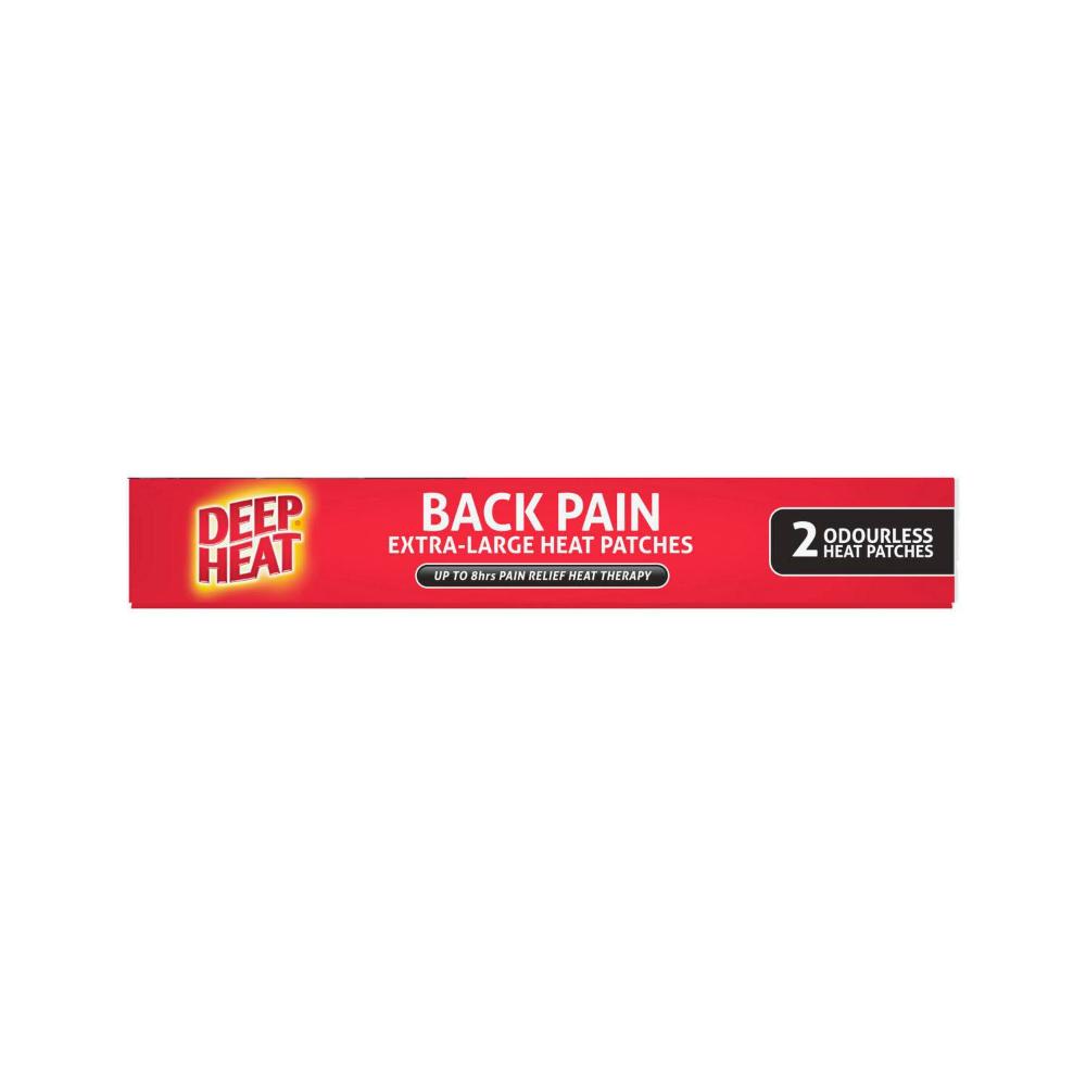 Deep Heat Odourless Back Patches Extra Large - 2 pack