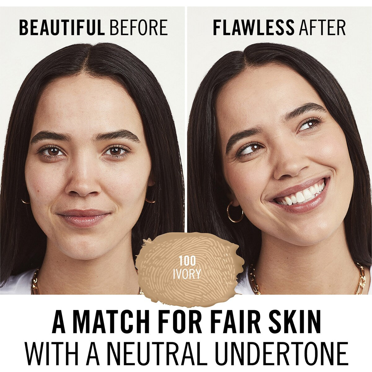 Rimmel London Match Perfection Foundation 100 Ivory 30ml