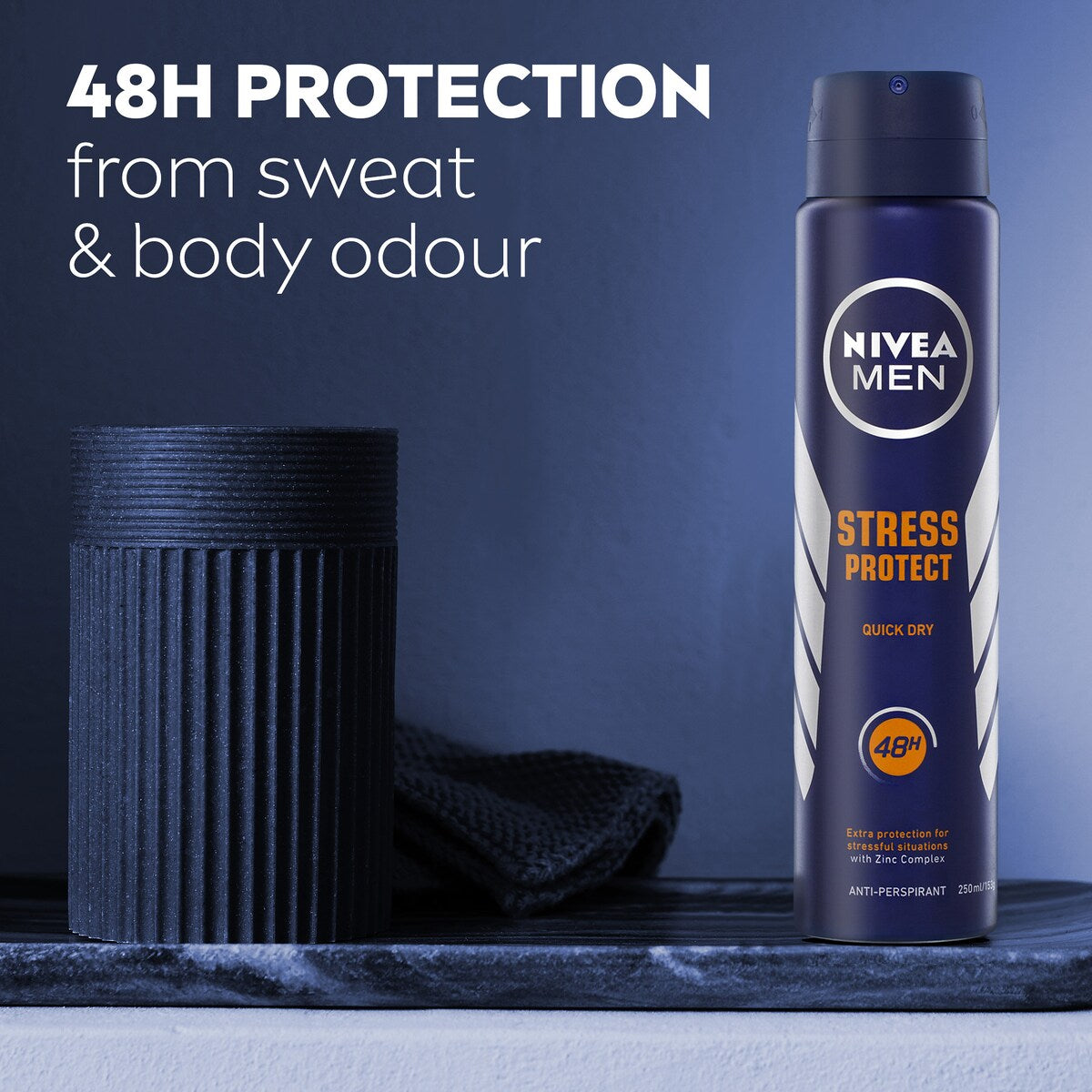 Nivea Men Stress Protect Aerosol Antiperspirant Deodorant 250ml