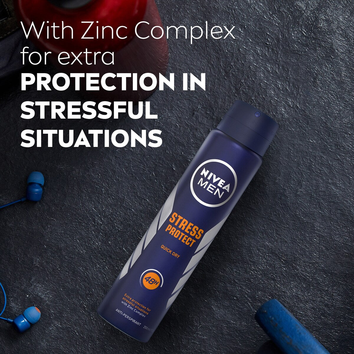 Nivea Men Stress Protect Aerosol Antiperspirant Deodorant 250ml