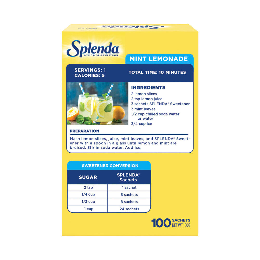 Splenda Sweetener Sachets - 100 pack