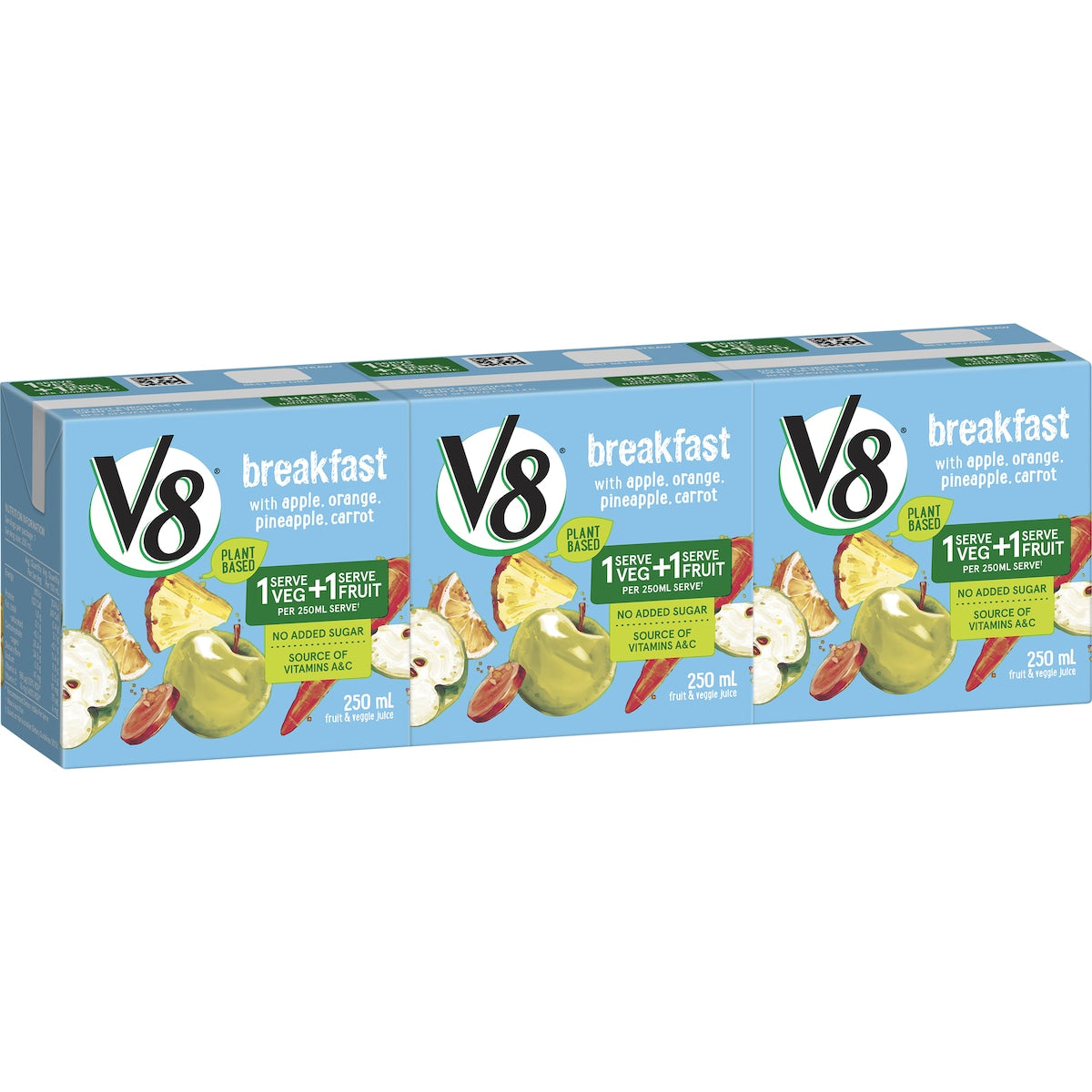 V8 Breakfast Juice Multipack 3 x 250ml
