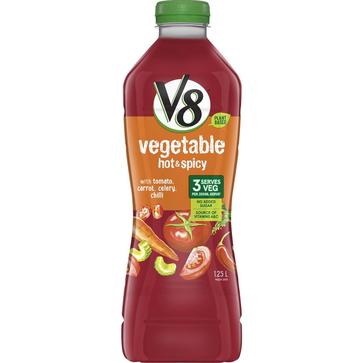 V8 Vegetable Juice Hot and Spicy 1.25L