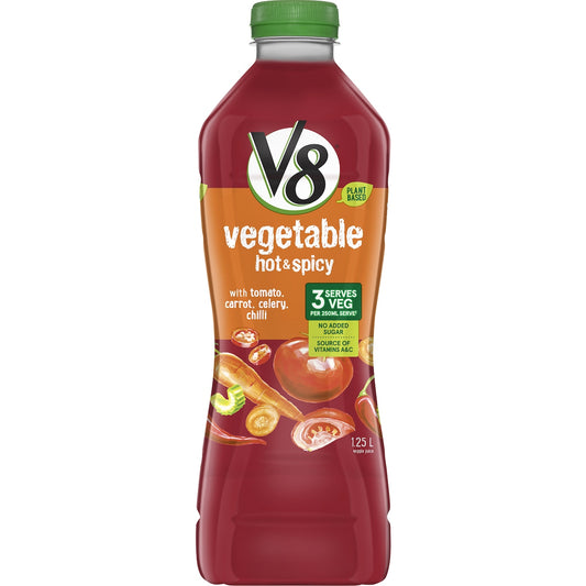 V8 Vegetable Juice Hot and Spicy 1.25L