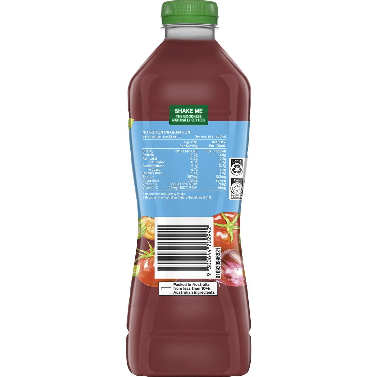V8 Vegetable Juice Low Sodium 1.25L