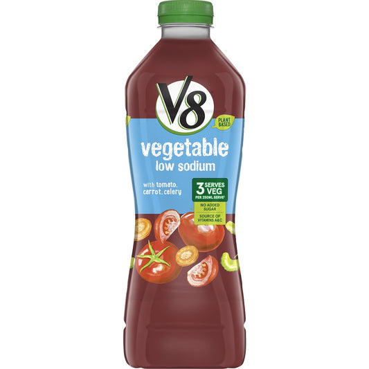 V8 Vegetable Juice Low Sodium 1.25L