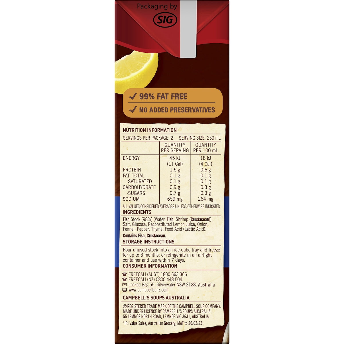 Campbells Real Stock Fish 500ml