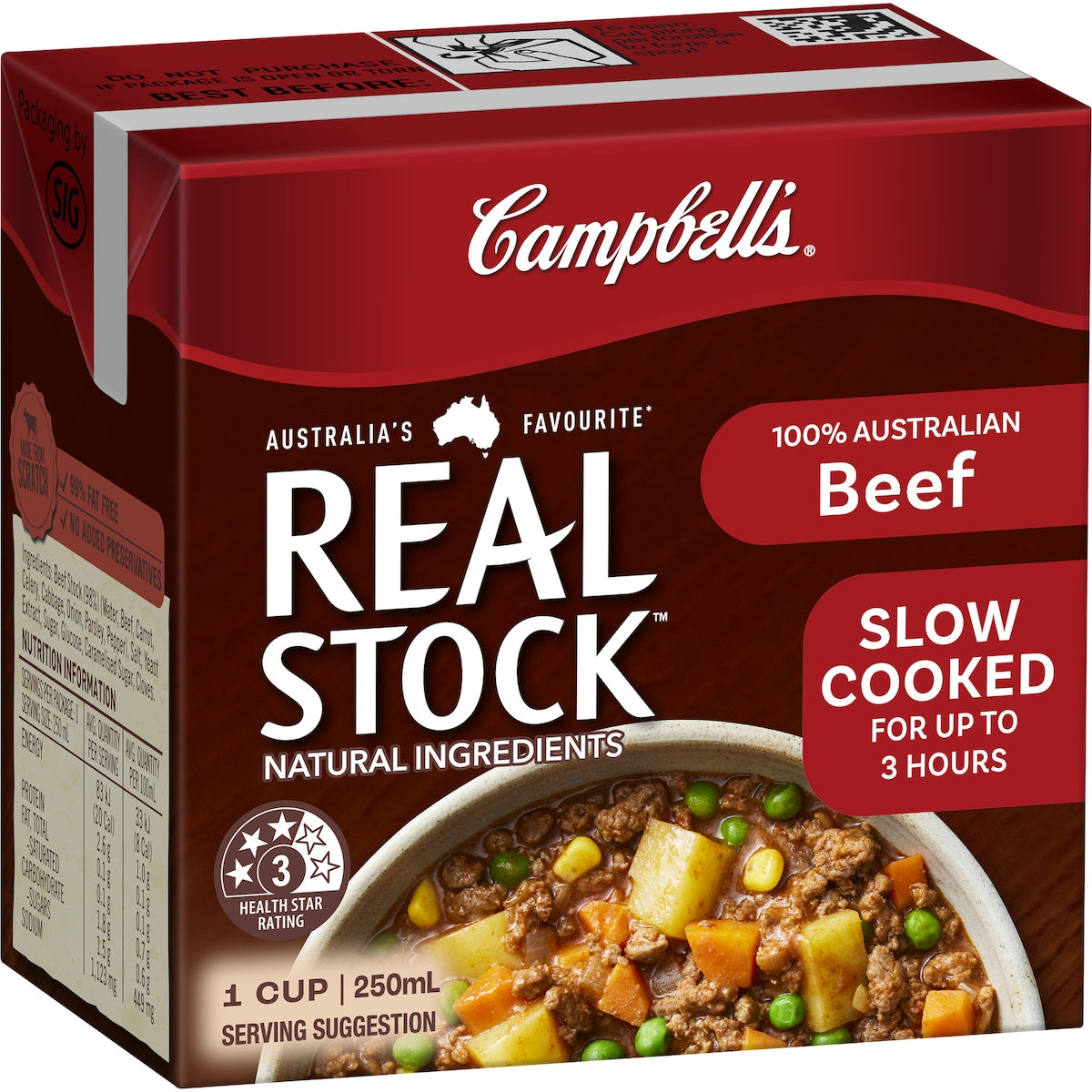 Campbell's Real Stock Beef Liquid Stock 250mL