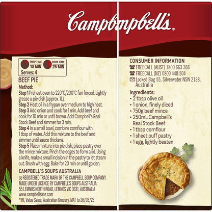 Campbell's Real Stock Beef Liquid Stock 250mL