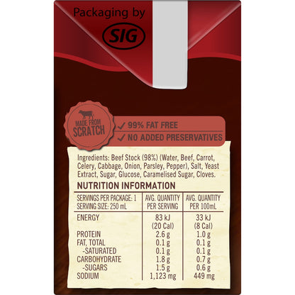Campbells Real Stock Beef 250ml
