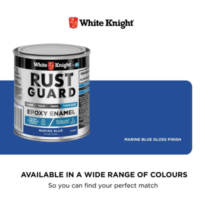 White Knight Rust Guard Epoxy Enamel - 250ml - Marine Blue