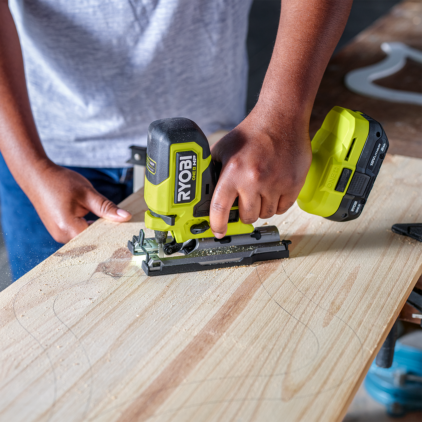 Ryobi HP Barrel Grip Jigsaw - 18V ONE+ - 3200 SPM - Tool Only