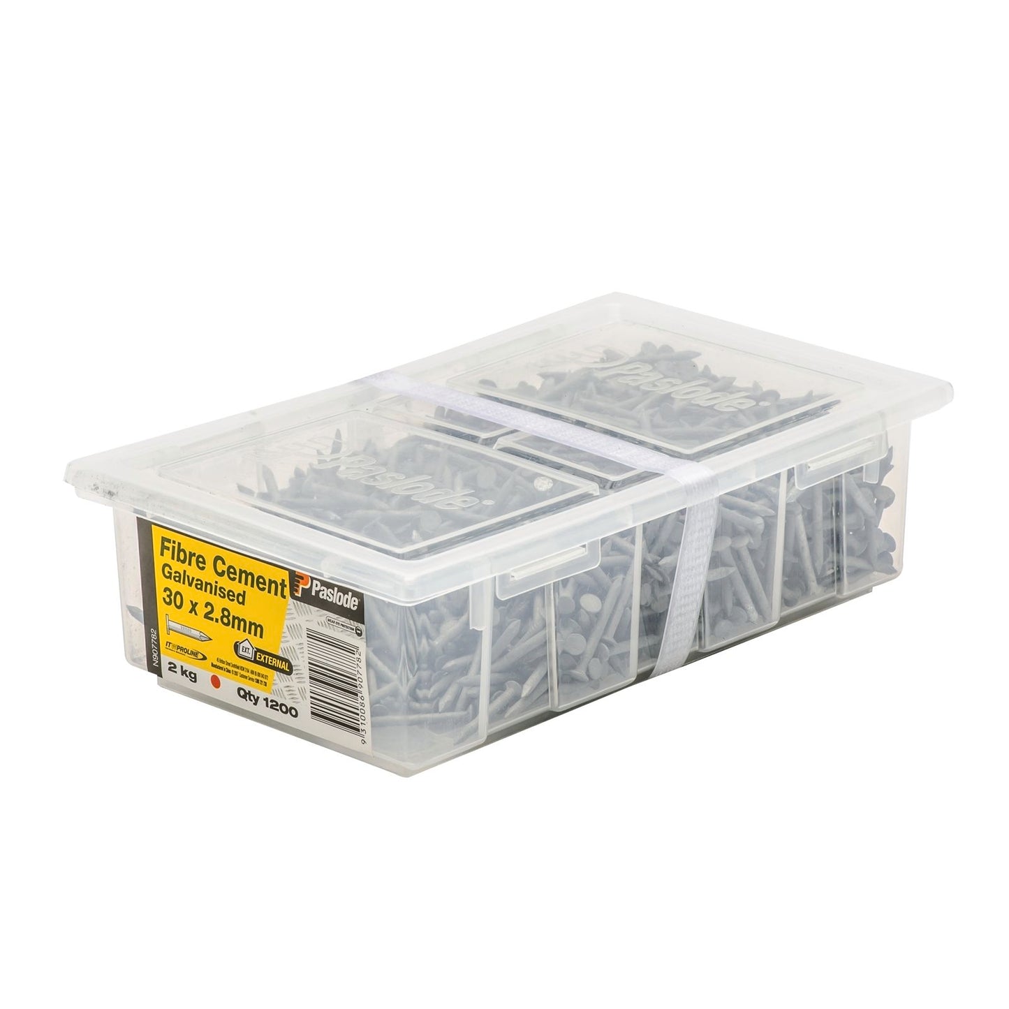 Paslode Galvanised Fibre Cement Nails - 30 x 2.8mm - 1200 Pack