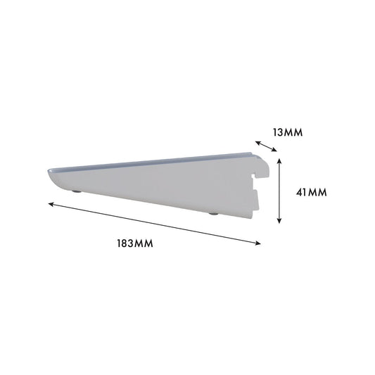 Flexi Storage Home Solutions 170mm White Advanced Storage Double Slot Bracket