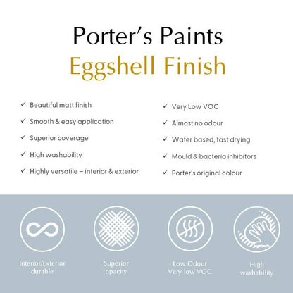 Porter's Paints Eggshell Finish Sample Pot - Sorrento - 100ml