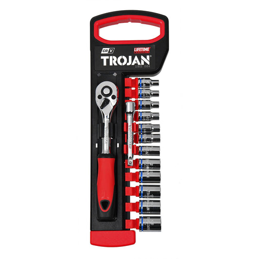 Trojan Socket Set - 14 Piece - 1/4" Drive