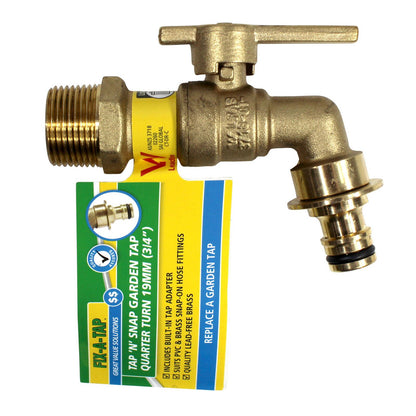 Fix a Tap Garden Tap N Snap - 19mm - Quarter Turn