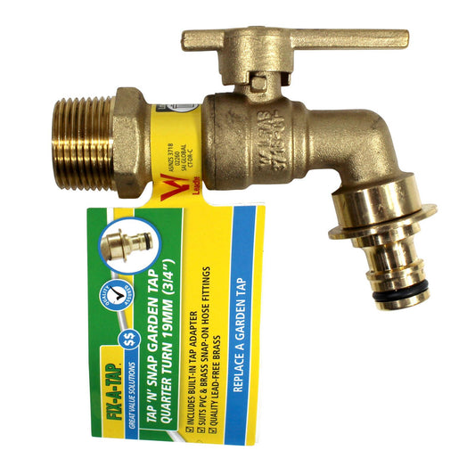 Fix a Tap Garden Tap N Snap - 19mm - Quarter Turn