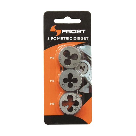 Frost Metric Die Set - M5 M6 M8 - Steel - Durable Threading Tools