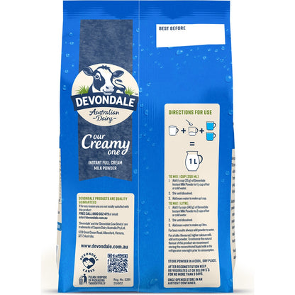 Devondale Full Cream Milk Powder Long Life Uht 1kg