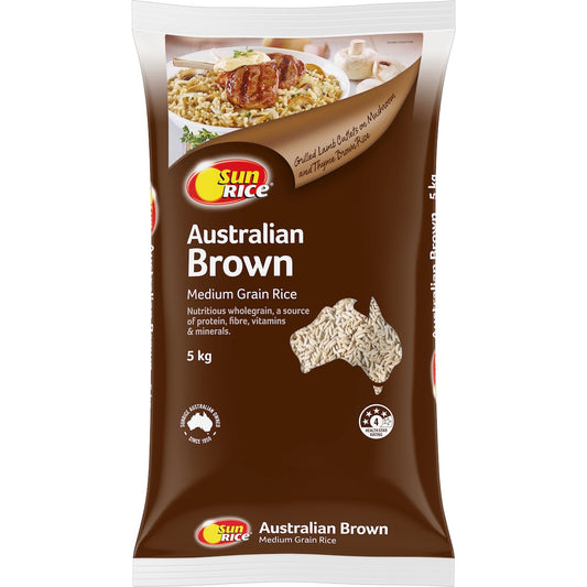 Sunrice Medium Grain Brown Rice 5kg