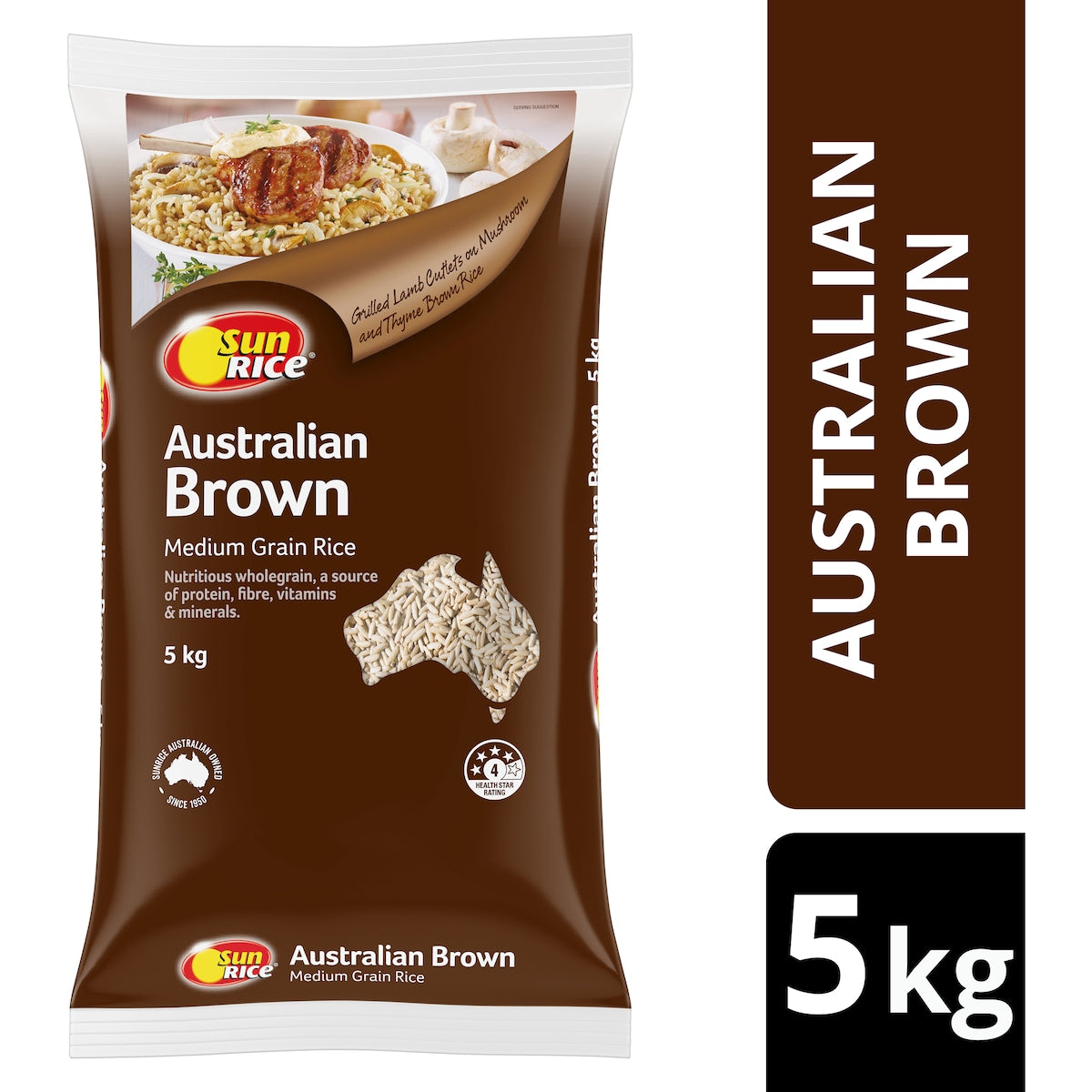 Sunrice Medium Grain Brown Rice 5kg