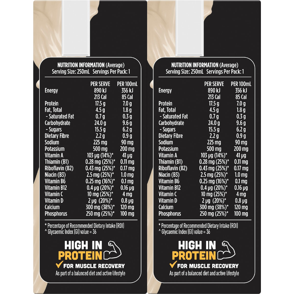 Up&go Protein Energize Liquid Breakfast Vanilla 250ml X 6 Pack
