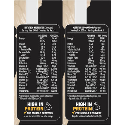 Up&go Protein Energize Liquid Breakfast Vanilla 250ml X 6 Pack