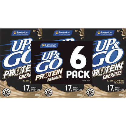 Sanitarium Up&Go Protein Energize Coffee 250ml x6 Pack