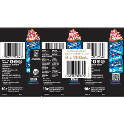 Sanitarium Up&Go Protein Energize Coffee 250ml x6 Pack