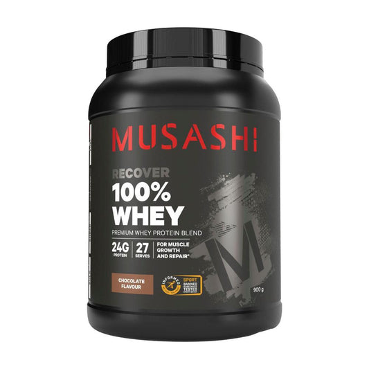 Musashi 100% Whey Protein Powder Chocolate Milkshake - 900g